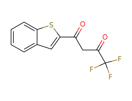 Molecular Structure of 399-80-4 (1-(1-benzothiophen-2-yl)-4,4,4-trifluorobutane-1,3-dione)
