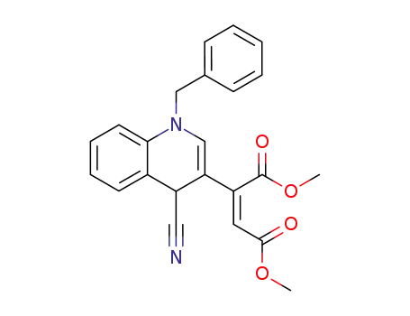 (Z)-2-[4-시아노-1,4-디하이드로-1-(페닐메틸)퀴놀린-3-일]-2-부텐이산 디메틸 에스테르