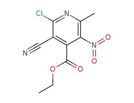 ethyl 2-chloro-3-cyano-6-methyl-5-nitropyridine-4-carboxylate