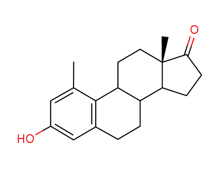 Molecular Structure of 4011-48-7 (1,3,5(10)-ESTRATRIEN-1-METHYL-3-OL-17-ONE)