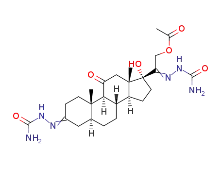 21-acetoxy-17-hydroxy-5α-pregnane-3,11,20-trione-3,20-disemicarbazone