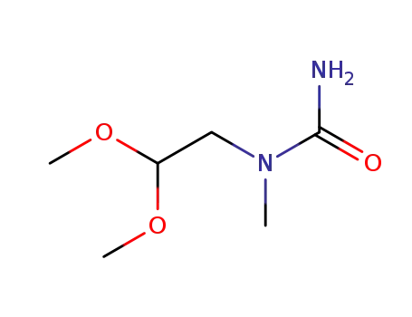 Molecular Structure of 683223-04-3 (Urea, N-(2,2-dimethoxyethyl)-N-methyl- (9CI))