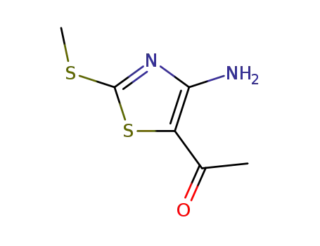 Molecular Structure of 39736-26-0 (1-[4-AMINO-2-(METHYLSULFANYL)-1,3-THIAZOL-5-YL]ETHANONE)