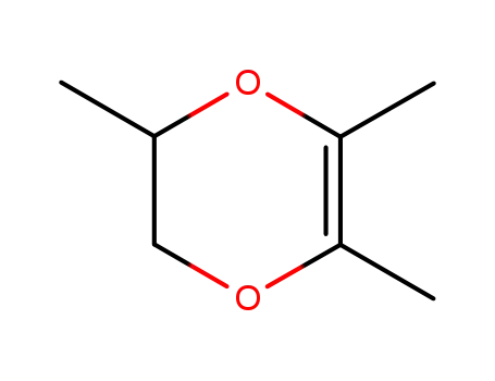 Molecular Structure of 3973-27-1 (2,3-Dihydro-2,5,6-trimethyl-1,4-dioxin)