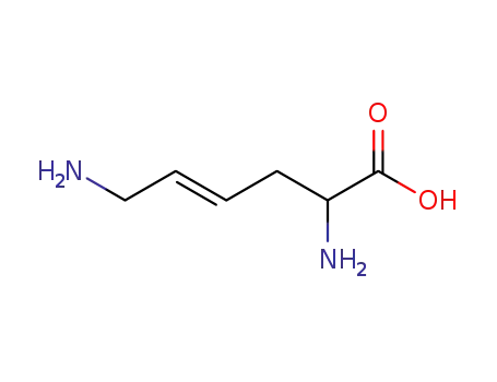 Molecular Structure of 39871-25-5 (DL-TRANS-2,6-DIAMINO-4-HEXENOIC ACID)