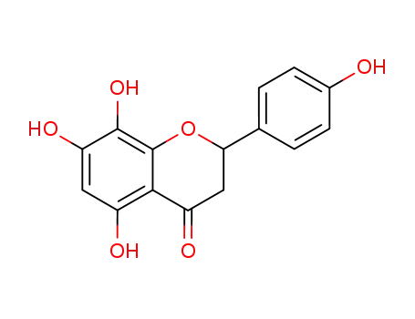 Molecular Structure of 2569-76-8 (4H-1-Benzopyran-4-one,2,3-dihydro-5,7,8-trihydroxy-2-(4-hydroxyphenyl)-, (2S)-)