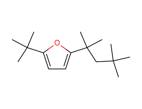 Molecular Structure of 246876-43-7 (2-<i>tert</i>-Butyl-5-(1,1,3,3-tetramethyl-butyl)-furan)