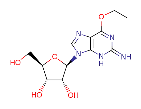 Molecular Structure of 39708-01-5 (6-O-Ethylguanosine)
