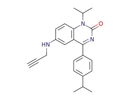 2(1H)-QUINAZOLINONE, 1-(1-METHYLETHYL)-4-[4-(1-METHYLETHYL)PHENYL]-6-(2-PROPYN-1-YLAMINO)-