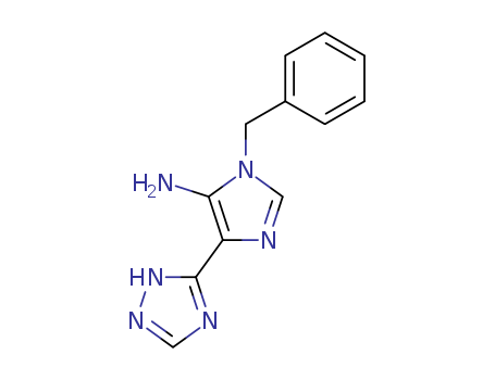 1H-Imidazol-5-amine,1-(phenylmethyl)-4-(1H-1,2,4-triazol-5-yl)- cas  4022-91-7