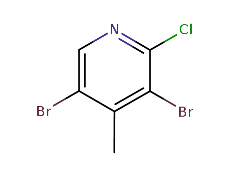 Molecular Structure of 1000017-92-4 (2-Chloro-3,5-dibromo-4-methylpyridine)