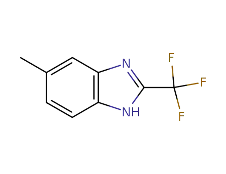 Molecular Structure of 399-77-9 (1H-Benzimidazole,5-methyl-2-(trifluoromethyl)-(9CI))