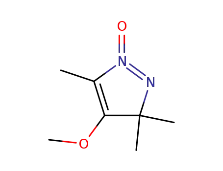 Molecular Structure of 89851-91-2 (3H-Pyrazole,  4-methoxy-3,3,5-trimethyl-,  1-oxide)