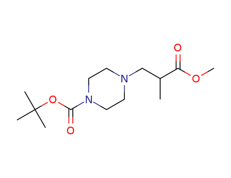 1-Piperazinepropanoicacid, 4-[(1,1-dimethylethoxy)carbonyl]-a-methyl-, methyl ester cas  886366-38-7