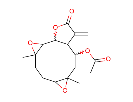 Molecular Structure of 39815-40-2 (Epitulipinolide diepoxide)