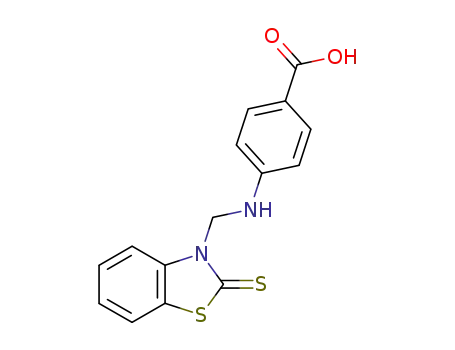 Benzoic acid, 4-[[(2-thioxo-3(2h)-benzothiazolyl)methyl]amino]-