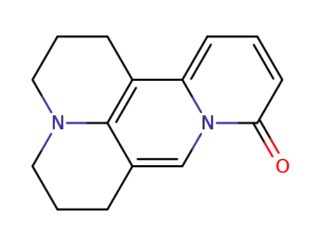 Molecular Structure of 53676-12-3 (2,3,6,7-tetrahydro-1<i>H</i>,5<i>H</i>-dipyrido[2,1-<i>f</i>;3',2',1'-<i>ij</i>][1,6]naphthyridin-10-one)