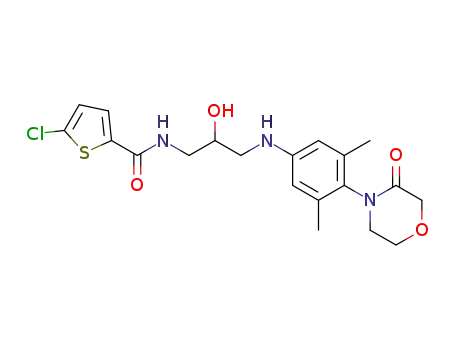 2-Thiophenecarboxamide, 5-chloro-N-[3-[[3,5-dimethyl-4-(3-oxo-4-morpholinyl)phenyl]amino]-2-hydroxypropyl]-