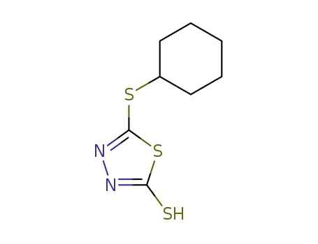 Molecular Structure of 4887-26-7 (5-Cyclohexylsulfanyl-[1,3,4]thiadiazole-2-thiol)
