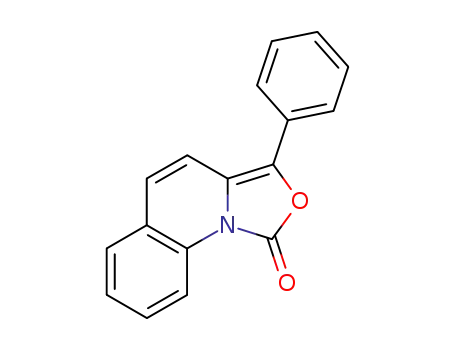 Molecular Structure of 40448-96-2 (1H-Oxazolo[3,4-a]quinolin-1-one,  3-phenyl-)