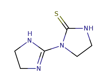 Molecular Structure of 484-92-4 (3-(2-IMIDAZOLINE-2-YL)-2-IMIDAZOLIDINETHIONE)