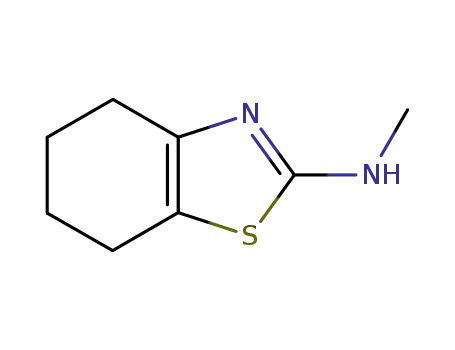 Molecular Structure of 40534-18-7 (N-Methyl-4,5,6,7-tetrahydro-1,3-benzothiazol-2-amine)