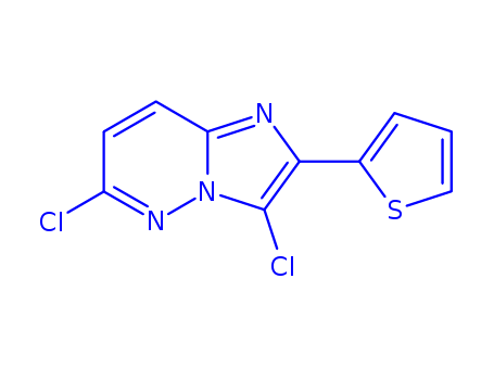 Imidazo[1,2-b]pyridazine, 3,6-dichloro-2-(2-thienyl)-