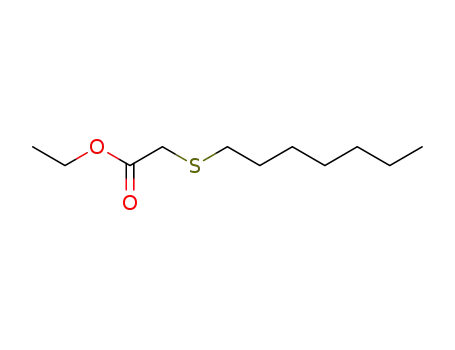 Molecular Structure of 40814-21-9 ((Heptylthio)acetic acid ethyl ester)