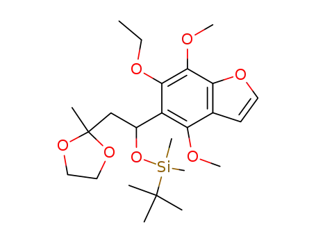 Silane,
(1,1-dimethylethyl)[1-(6-ethoxy-4,7-dimethoxy-5-benzofuranyl)-2-(2-meth
yl-1,3-dioxolan-2-yl)ethoxy]dimethyl-