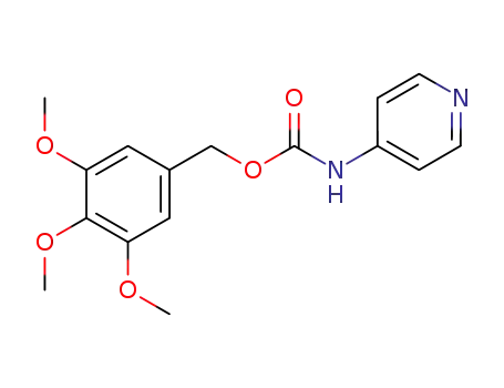 Molecular Structure of 4867-79-2 (4-Pyridinecarbamic acid 3,4,5-trimethoxybenzyl ester)