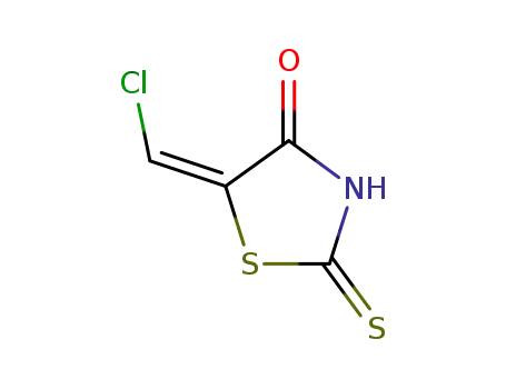 Molecular Structure of 98026-85-8 (5-chloromethylene-2-thioxo-thiazolidin-4-one)