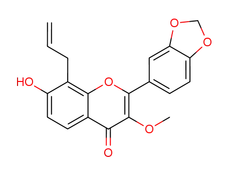 8-allyl-2-benzo[1,3]dioxol-5-yl-7-hydroxy-3-methoxy-chromen-4-one