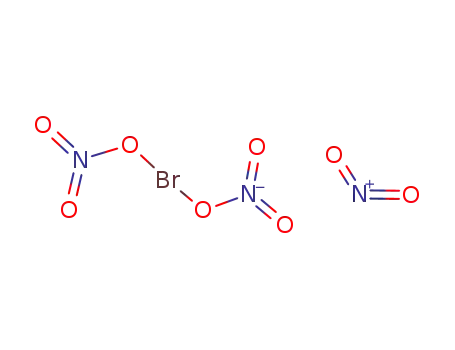 NO<sub>2</sub><sup>(1+)</sup>*Br(ONO<sub>2</sub>)2<sup>(1-)</sup>=NO<sub>2</sub>{Br(ONO<sub>2</sub>)2}