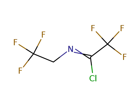 Molecular Structure of 429660-83-3 (N-(2,2,2-trifluoroethyl)trifluoroacetimidoyl chloride)