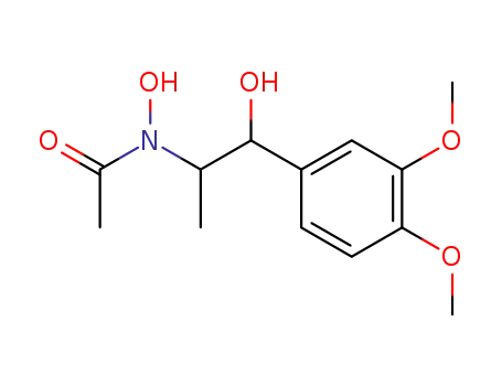 <i>N</i>-hydroxy-<i>N</i>-[2-(3,4-dimethoxy-phenyl)-2-hydroxy-1-methyl-ethyl]-acetamide