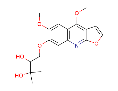 (+)-1-[(4,6-Dimethoxyfuro[2,3-b]quinolin-7-yl)oxy]-3-methyl-2,3-butanediol