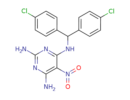 2,4,6-Pyrimidinetriamine,N4-[bis(4-chlorophenyl)methyl]-5-nitro- cas  40497-76-5
