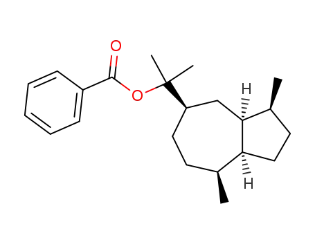 Molecular Structure of 13744-40-6 (1α.5α-Dihydro-guajol-benzoat)