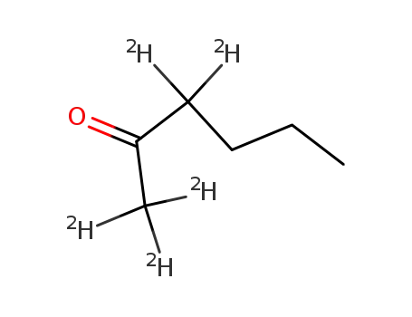Molecular Structure of 4840-82-8 (2-HEXANONE-1,1,1,3,3-D5)