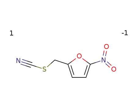 Molecular Structure of 4063-38-1 ((5-Nitro-2-furanyl)methyl thiocyanate)