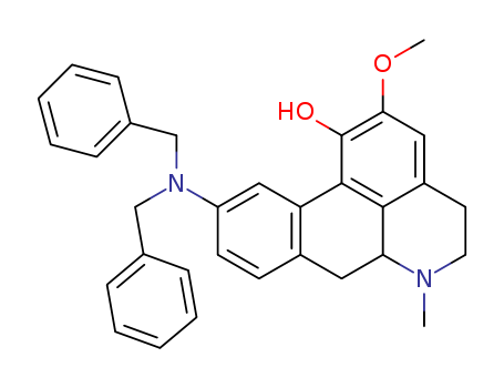 4H-Dibenzo[de,g]quinolin-1-ol,10-[bis(phenylmethyl)amino]-5,6,6a,7-tetrahydro-2-methoxy-6-methyl- (9CI)