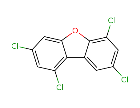 Molecular Structure of 71998-72-6 (1,3,6,8-tetrachlorodibenzofuran)