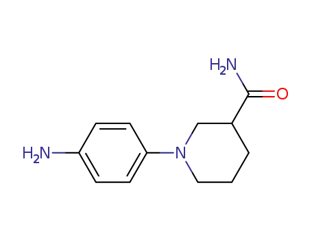 Molecular Structure of 482308-03-2 (1-(4-aminophenyl)piperidine-3-carboxamide)