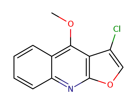 Molecular Structure of 112071-08-6 (3-chloro-4-methoxy-furo[2,3-<i>b</i>]quinoline)