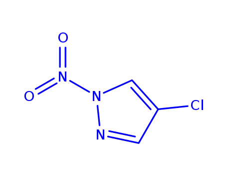 Molecular Structure of 403640-96-0 (1H-Pyrazole,4-chloro-1-nitro-(9CI))