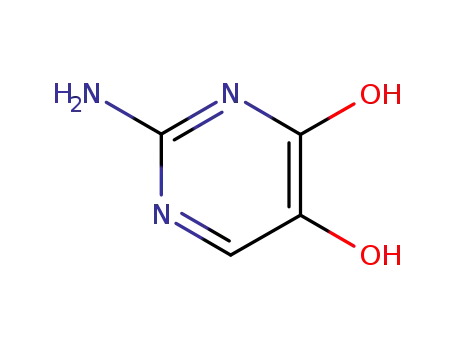 Molecular Structure of 40769-68-4 (4(1H)-Pyrimidinone, 2-amino-5-hydroxy- (9CI))