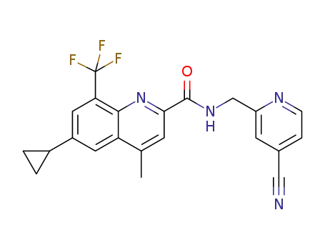 C<sub>22</sub>H<sub>17</sub>F<sub>3</sub>N<sub>4</sub>O