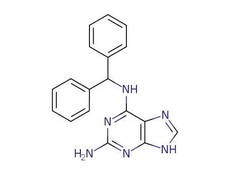 Molecular Structure of 40497-78-7 (N~6~-(diphenylmethyl)-5H-purine-2,6-diamine)