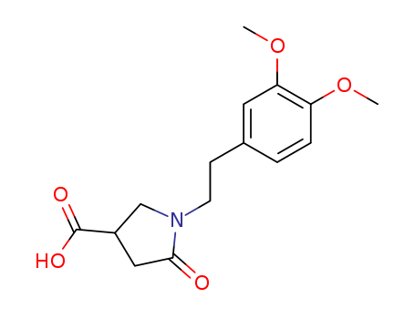 1-[2-(3,4-Dimethoxyphenyl)ethyl]-5-oxopyrrolidine-3-carboxylic acid 85263-80-5