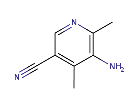 Molecular Structure of 40548-90-1 (5-AMINO-4,6-DIMETHYL-NICOTINONITRILE)